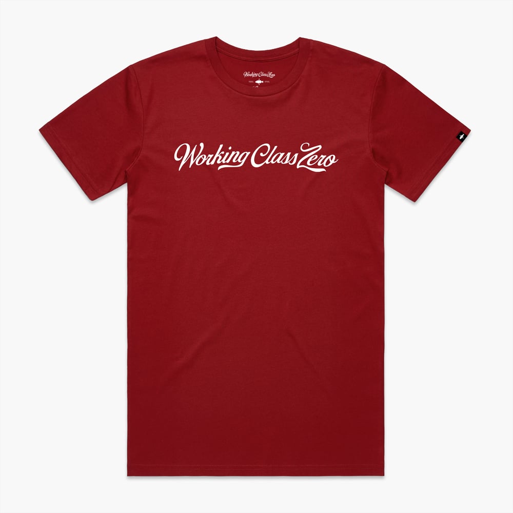 Image of Tradition Script Tee (CARDINAL)