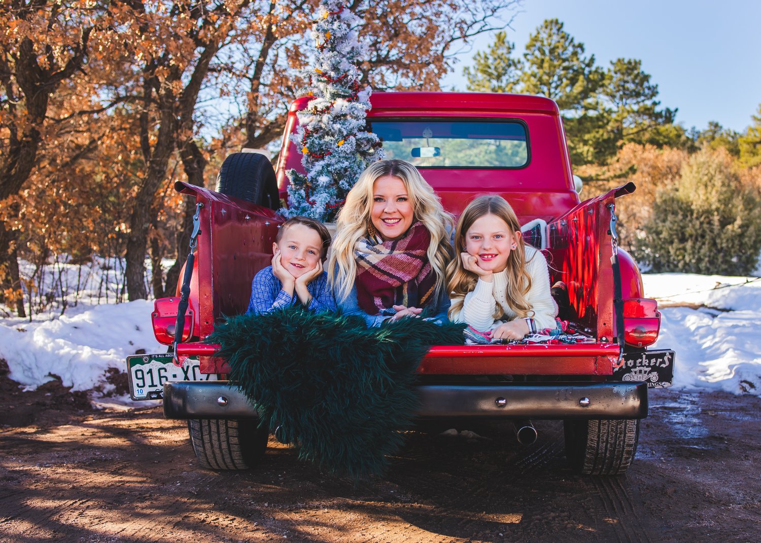 Image of Red Truck Christmas mini