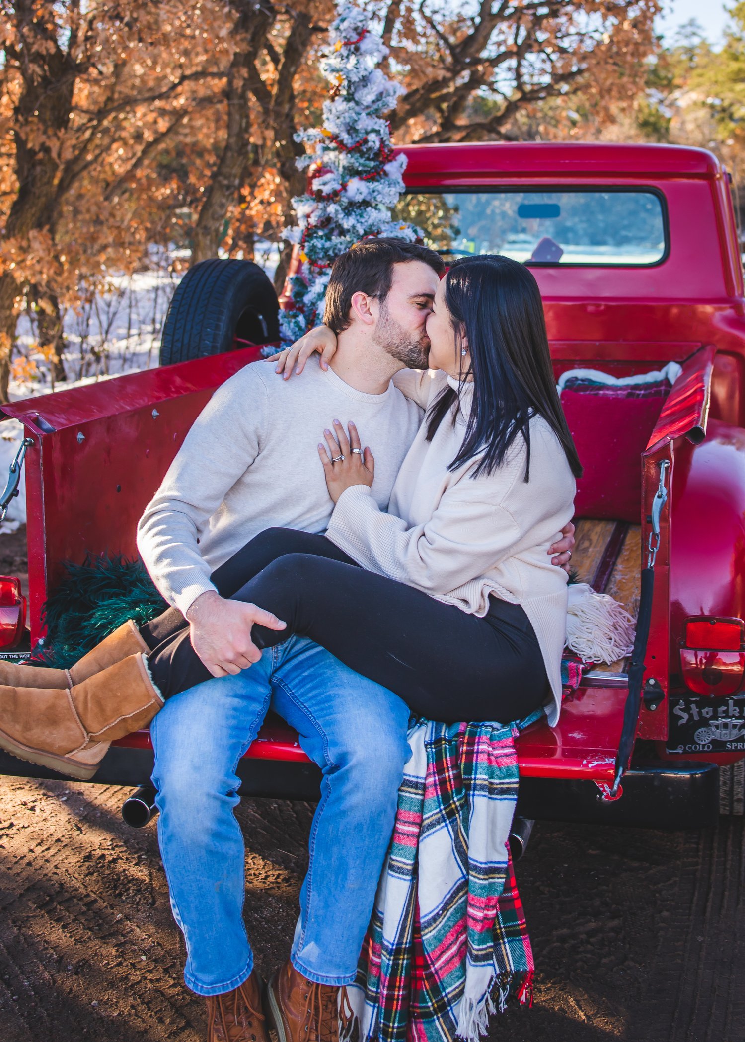 Image of Red Truck Christmas mini