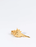 Long Conch Shell Necklace - Silver and Gold