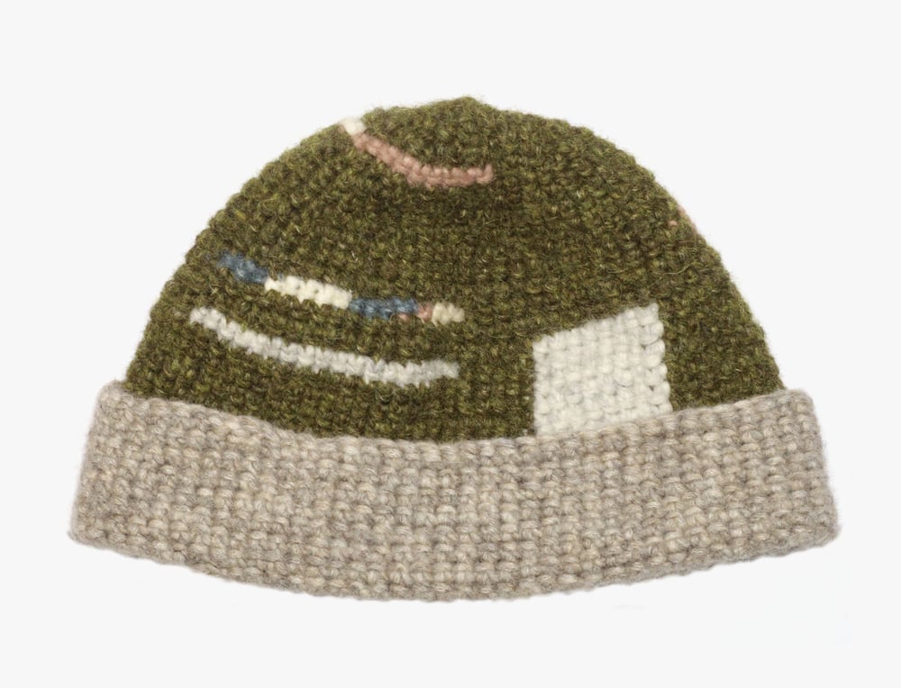 Image of MOSS GREEN WOOL CAP