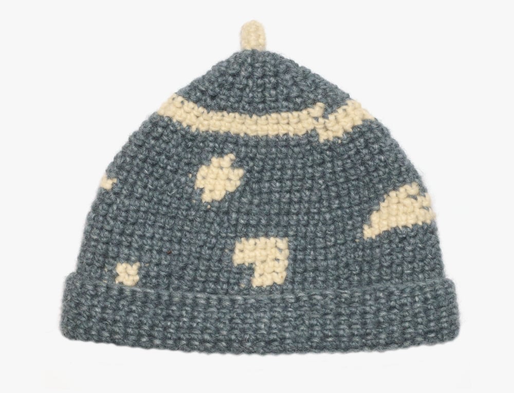 Image of BLUE WOOL CAP