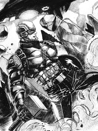 Image 1 of Captain America Worthy 8" x '12" Original Art