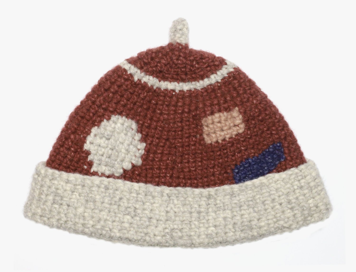 Image of DARK RED WOOL CAP