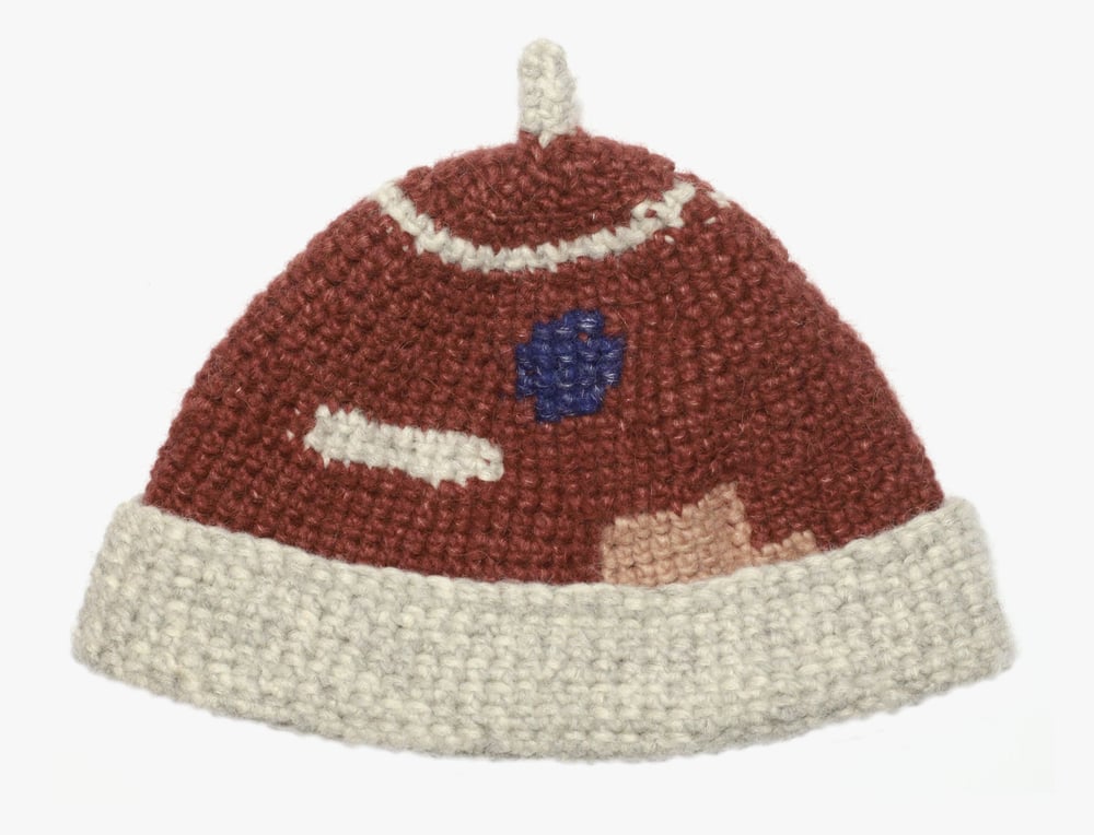 Image of DARK RED WOOL CAP