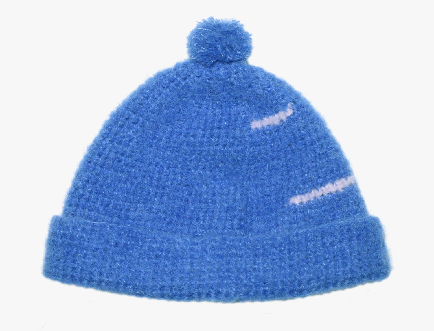 Image of BLUE MOHAIR CAP