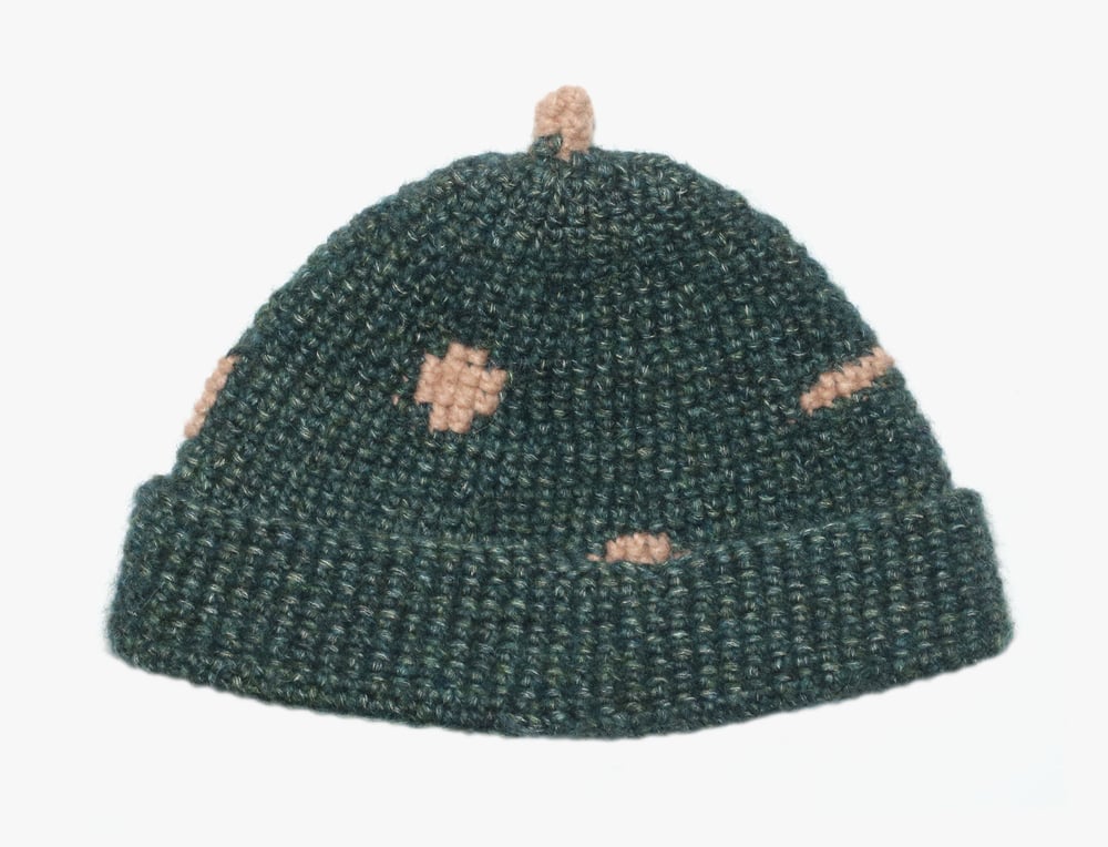 Image of DARK GREEN WOOL CAP