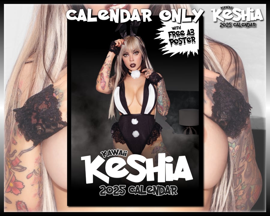 Image of Official Signed Kawaii Keshia 2025 Calendar