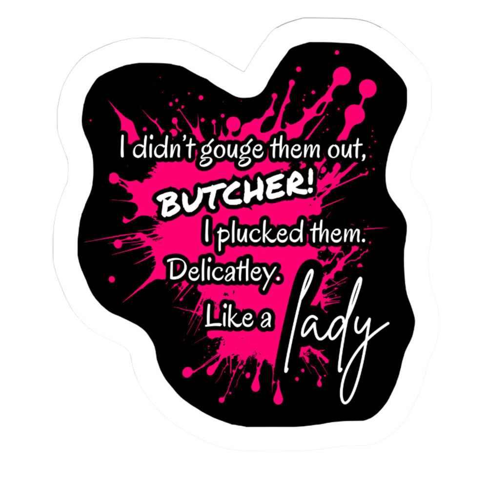Image of Officially licensed Butcher & Blackbird vinyl SINGLE stickers