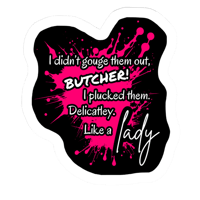 Image 1 of Officially licensed Butcher & Blackbird vinyl SINGLE stickers