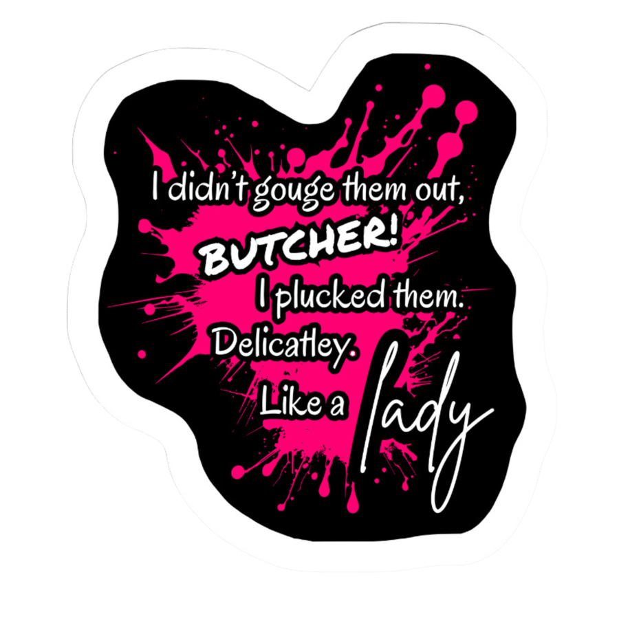 Image of Officially licensed Butcher & Blackbird vinyl SINGLE stickers
