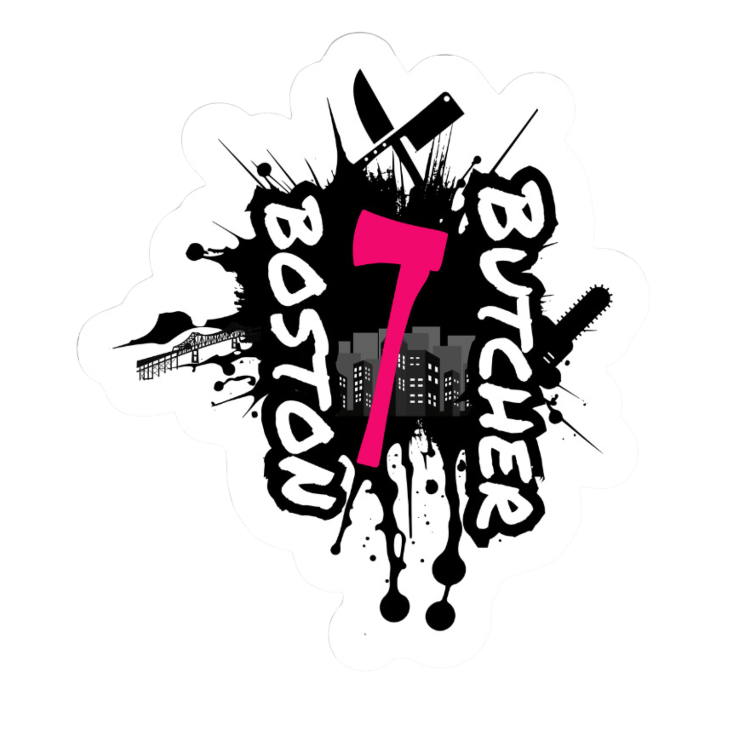 Image of Officially licensed Butcher & Blackbird vinyl SINGLE stickers