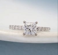 Image 2 of Jasmine Princess Cut 1 Carat Lab Diamond Ring