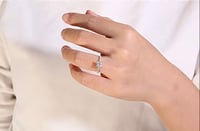 Image 3 of Jasmine Princess Cut 1 Carat Lab Diamond Ring