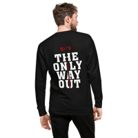 Image 5 of "THE ONLY WAY OUT" PREMIUM SWEATSHIRT