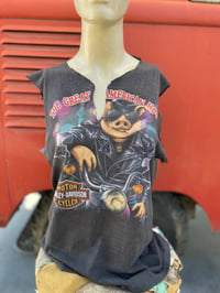 Image 1 of Vintage Harley Davidson 3D Emblem tag "The Great American Hog, Guam" T-shirt 1991