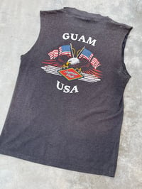 Image 8 of Vintage Harley Davidson 3D Emblem tag "The Great American Hog, Guam" T-shirt 1991