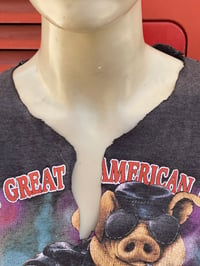 Image 13 of Vintage Harley Davidson 3D Emblem tag "The Great American Hog, Guam" T-shirt 1991