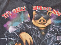 Image 18 of Vintage Harley Davidson 3D Emblem tag "The Great American Hog, Guam" T-shirt 1991