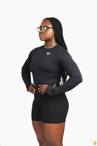 Image 1 of UPerform Long Sleeve Top- Black 