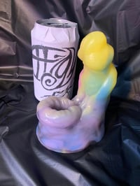 Image 1 of Priapus Hybrid Stroker & Dildo in "Progress Flag" colorway