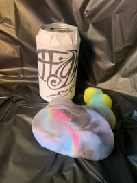 Image 2 of Priapus Hybrid Stroker & Dildo in "Progress Flag" colorway