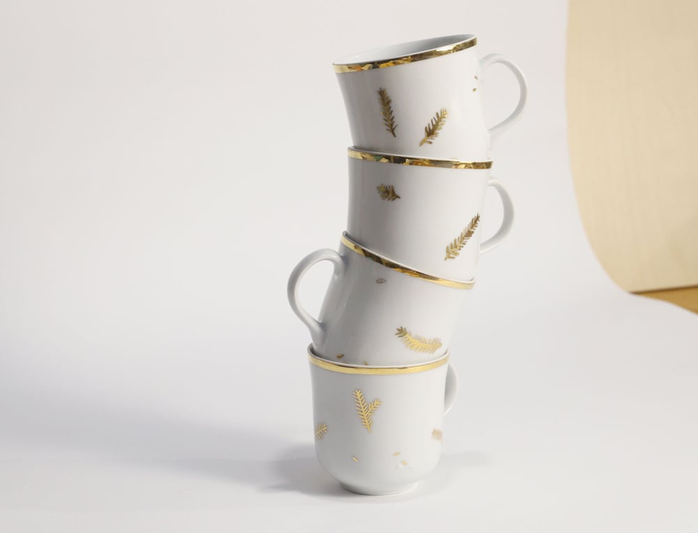 Image of UPCYCLED GOLD SMALL MUG