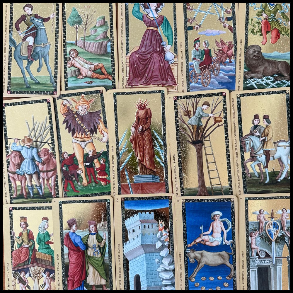 Image of Golden Tarot of the Renaissance 