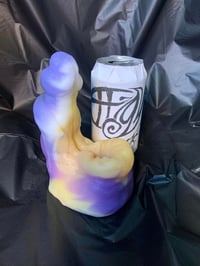 Image 1 of Priapus Hybrid Stroker & Dildo in "Nonbinary/Intersex" colorway