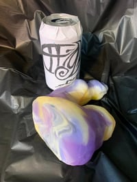 Image 2 of Priapus Hybrid Stroker & Dildo in "Nonbinary/Intersex" colorway