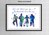 Image 2 of It's not where you go, it's who you meet along the way- Inspirational quote from The Wizard Of OZ