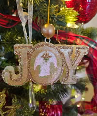 Joy car frehie/ ornament in Christmas Tree