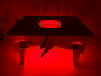 Image 2 of Aladdin Sane Lightning Bolt Turntable Table