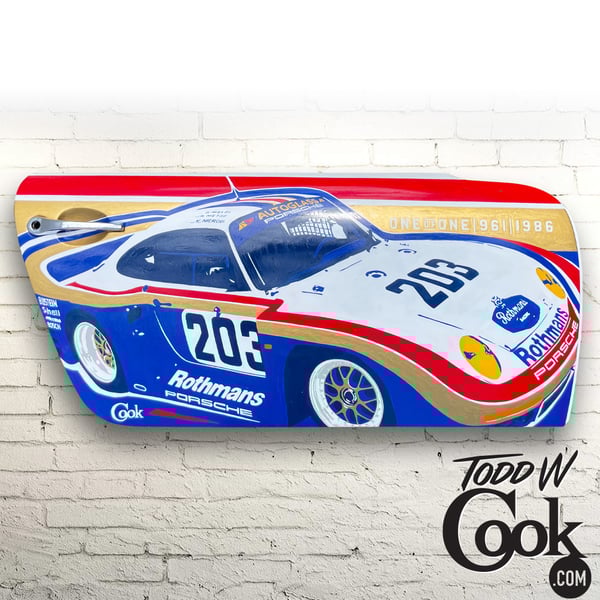 Image of Porsche 959 / 961 Hand Painted Door Art