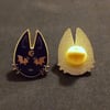 Moon cat enamel pin