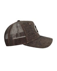 Image 2 of CJ HERRINGBONE 5-PANEL TRUCKER CAP