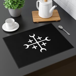 Image of Sign of the Covenant Breaching Cloth | Cotton Placemat