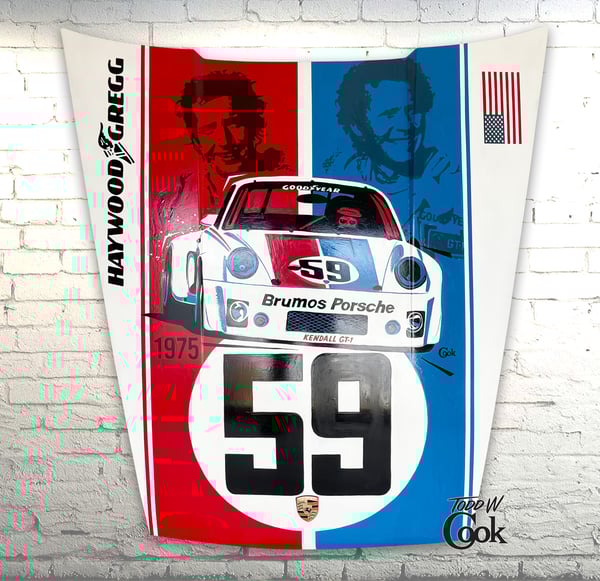 Image of Brumos Porsche 911 Hood Art
