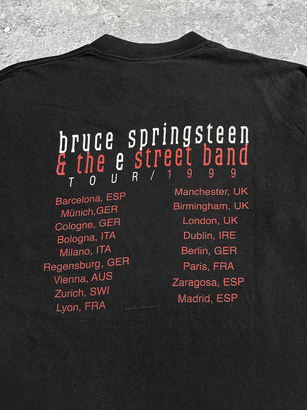 Bruce Springsteen & The E Street Band 1999 Tour T-Shirt