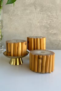 Image 1 of Bamboo Wrapped Candles