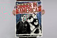 Image 1 of DINNER IN AMERICA - 18 x 24 - Limited Edition Screenprint - Signed by Emily Skeggs & Adam Rehmeier