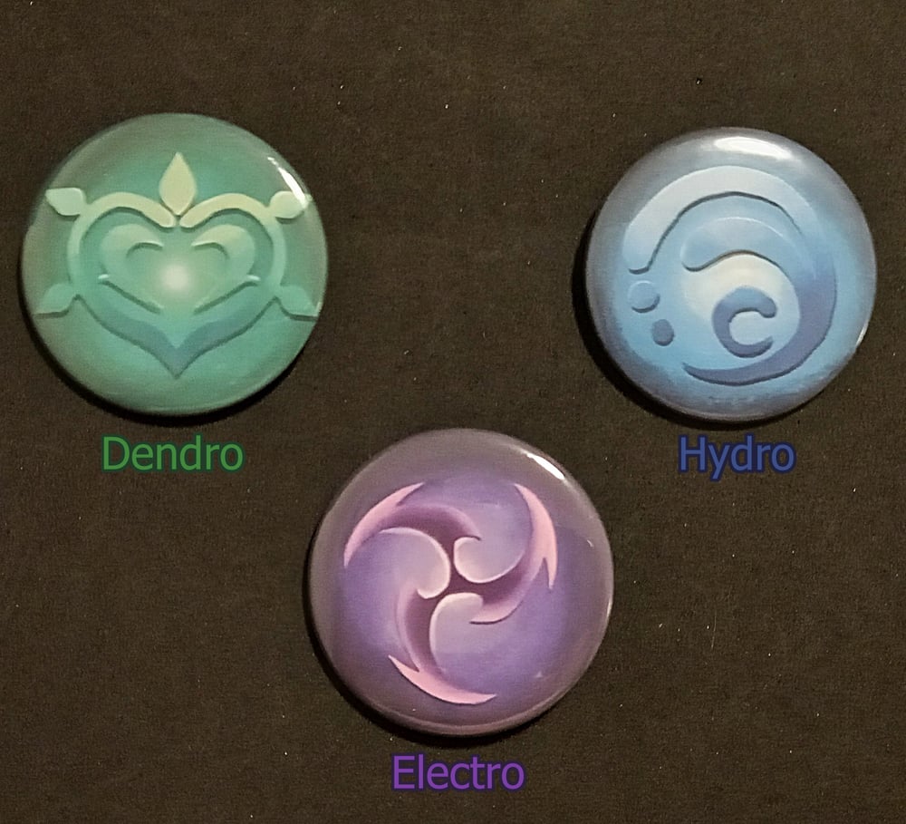 Genshin Impact Vision Pins