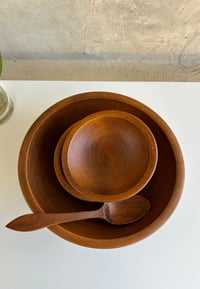 Image 3 of Rounded Wood Bowls | Set of 5