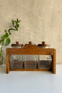 Image 5 of Vintage Hexagon Glass Jar | Set of 3