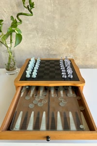 Image 2 of Vintage Multi-game Board | Chess, Checkers