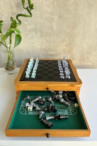 Image 3 of Vintage Multi-game Board | Chess, Checkers