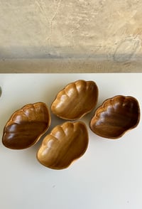 Image 3 of Sea Shell Wood Bowls | Set of 4