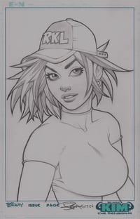 Image of Kim the Delusional Holiday 2024 Original Art