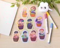 Image 1 of EXO Birthday Cupcake Stickers