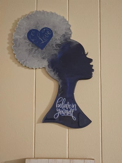 Image of Customize Resin Afro Puff Head